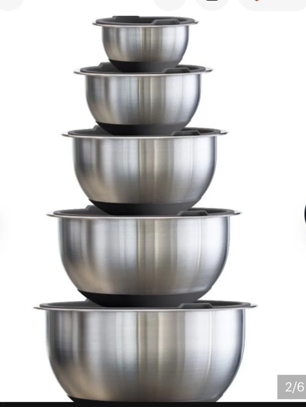 Tramontina 10-Piece Stainless Steel Mixing Bowl Set